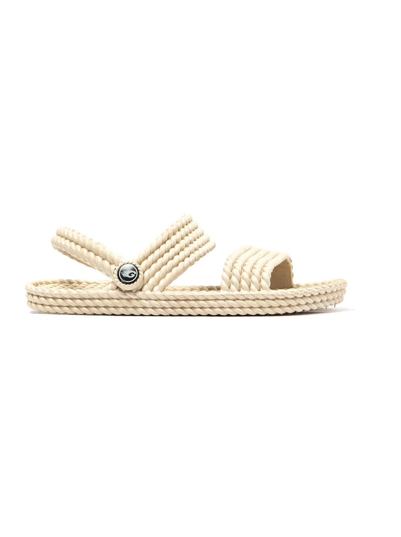 Sandalias Brasileras de Mujer con suela de goma Antideslizante Beige - Kiabi