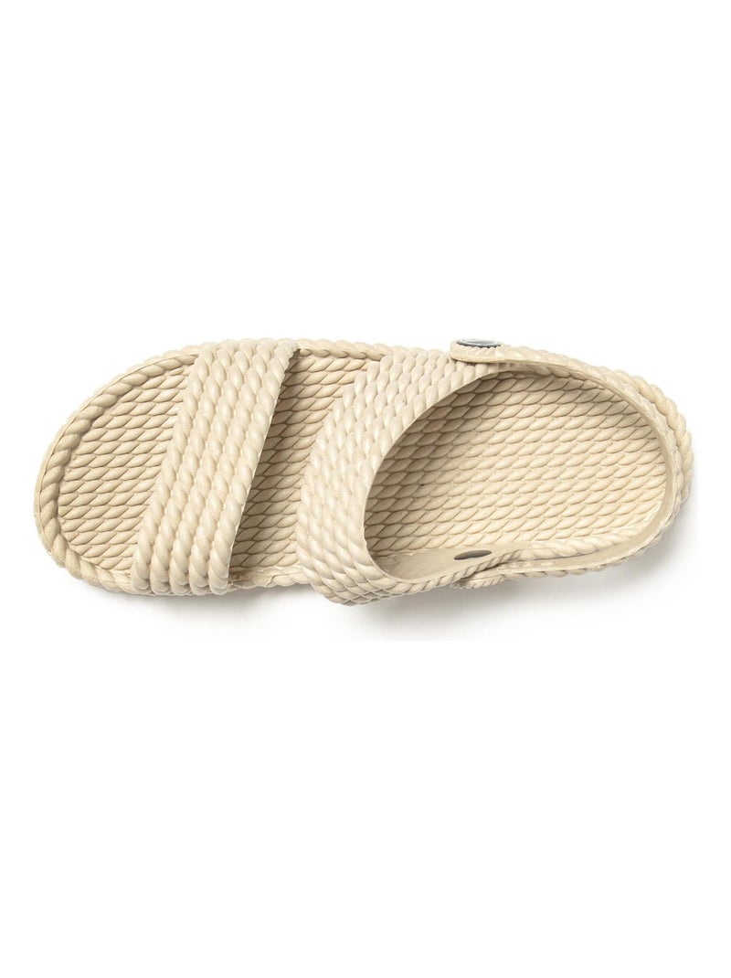 Sandalias Brasileras de Mujer con suela de goma Antideslizante Beige - Kiabi