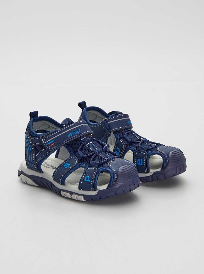 Sandalias cerradas azul navy - Kiabi