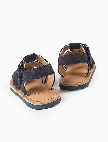 Sandalias cerradas de ante con suela antideslizante