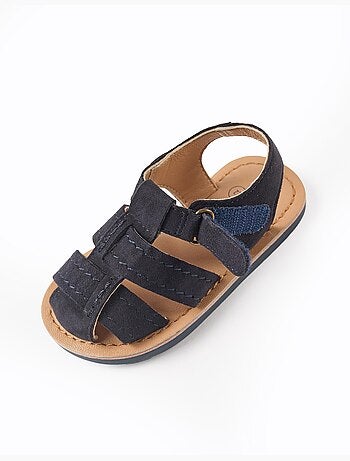 Sandalias cerradas de ante con suela antideslizante