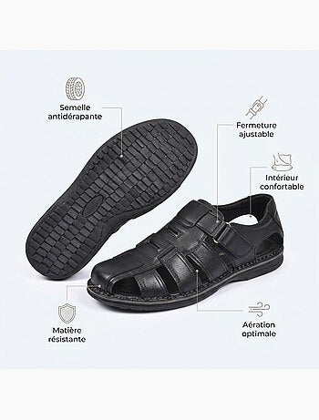 Sandalias cerradas hombre confort verano ventiladas OZABI