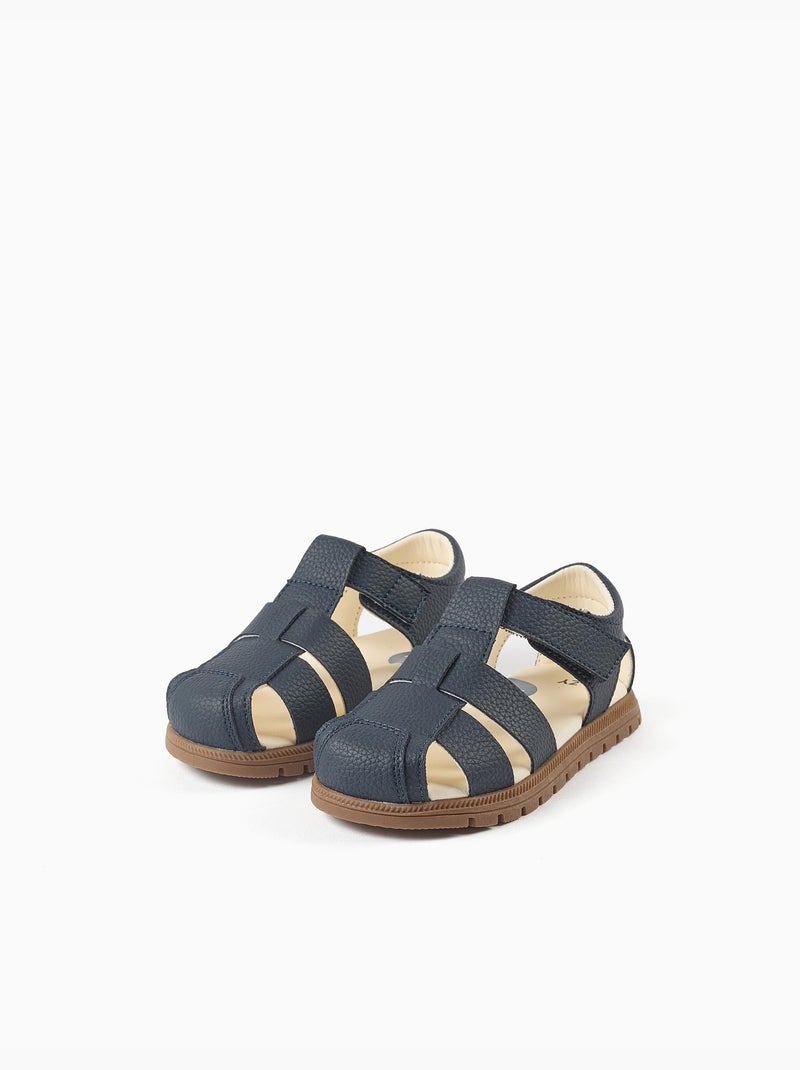 Sandalias cerradas My First Steps Azul oscuro - Kiabi