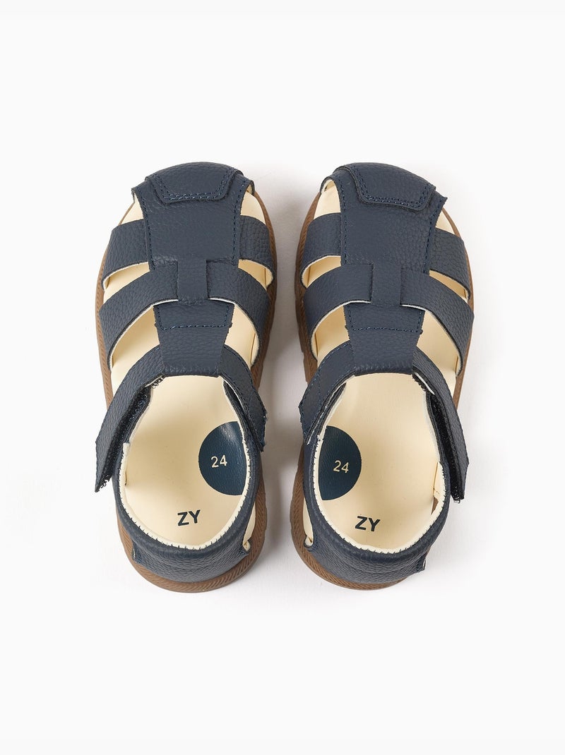 Sandalias cerradas My First Steps Azul oscuro - Kiabi