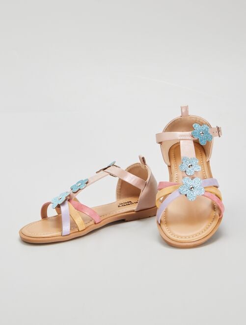 Sandalias coloridas de fantasía - Kiabi