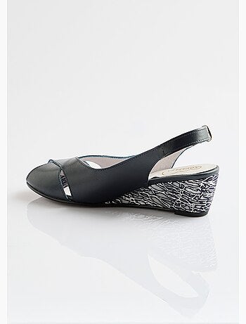 Sandalias cómodas de piel con punta abierta - Afibel