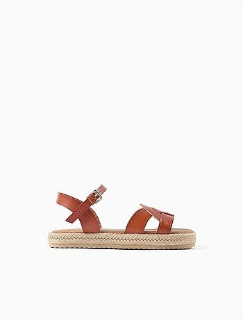 Sandalias con cierre de hebilla y acolchado