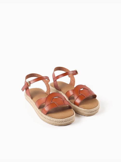 Sandalias con cierre de hebilla y acolchado - Kiabi