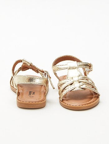 Sandalias con cierre de velcro y tiras cruzadas
