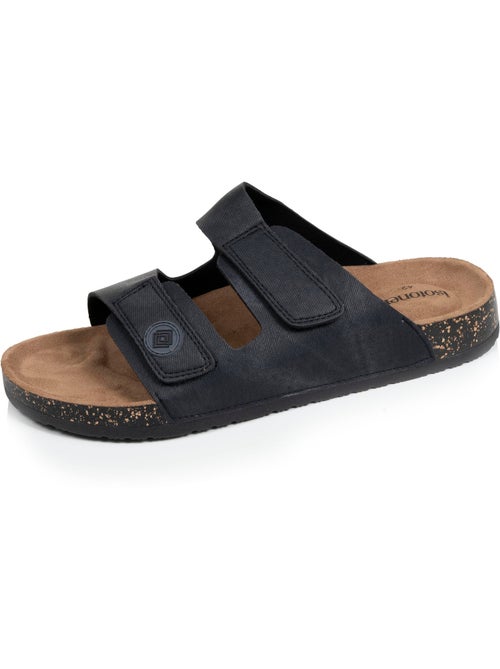Sandalias con correas dobles de Velcros, plantilla de parche ultraconfortable en el  Isotoner - Kiabi