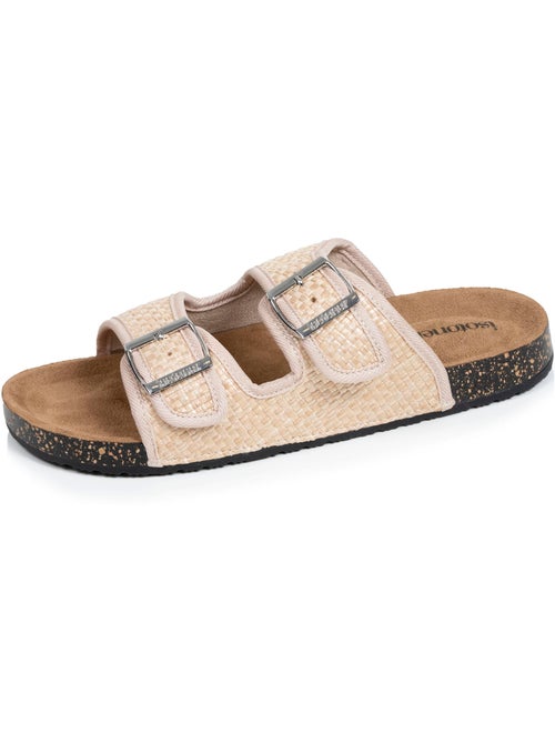 Sandalias con correas dobles, plantilla de talón de parche ultraconfortable  Isotoner - Kiabi