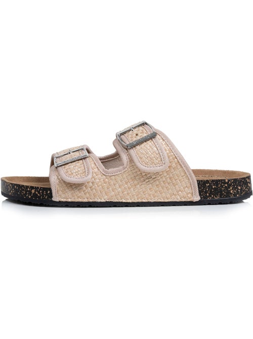 Sandalias con correas dobles, plantilla de talón de parche ultraconfortable  Isotoner - Kiabi