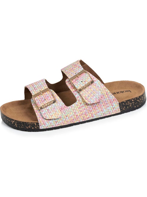Sandalias con correas dobles, plantilla de talón de parche ultraconfortable  Isotoner - Kiabi