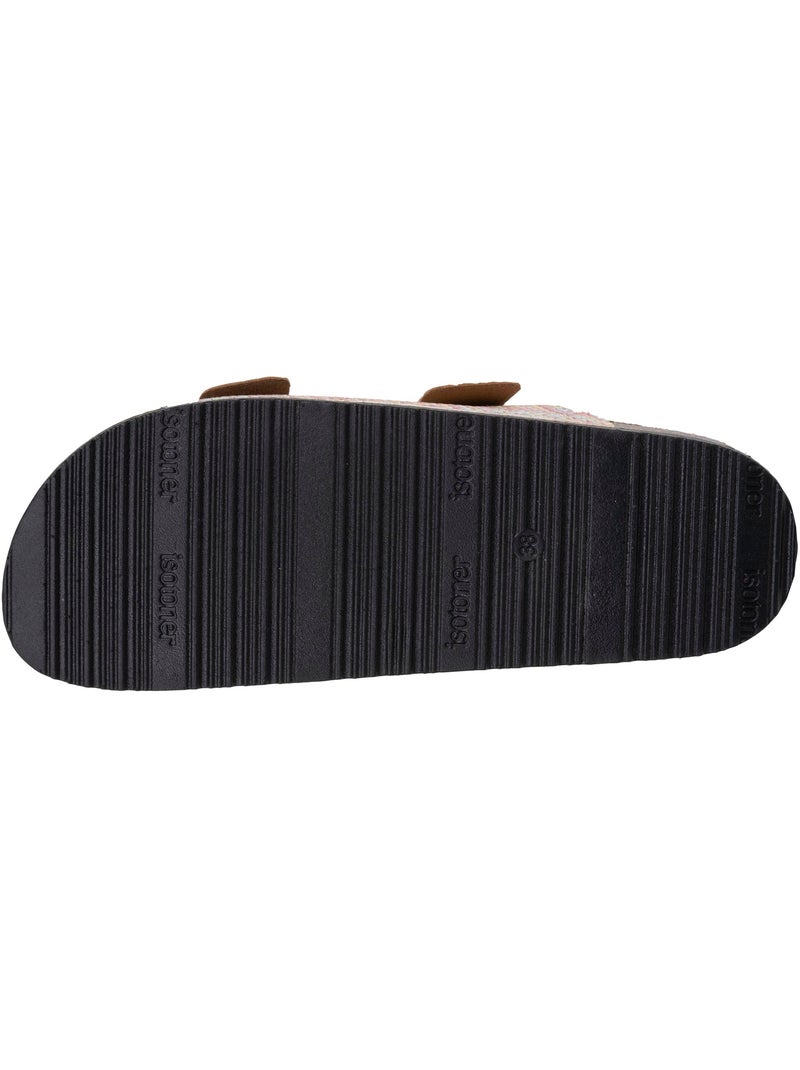 Sandalias con correas dobles, plantilla de talón de parche ultraconfortable  Isotoner Multicolor - Kiabi