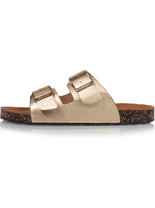 Sandalias con correas dobles ultra cómodas, plantilla de cuero isotoner - Kiabi Sandalias con correas dobles ultra cómodas, plantilla de cuero isotoner - Kiabi