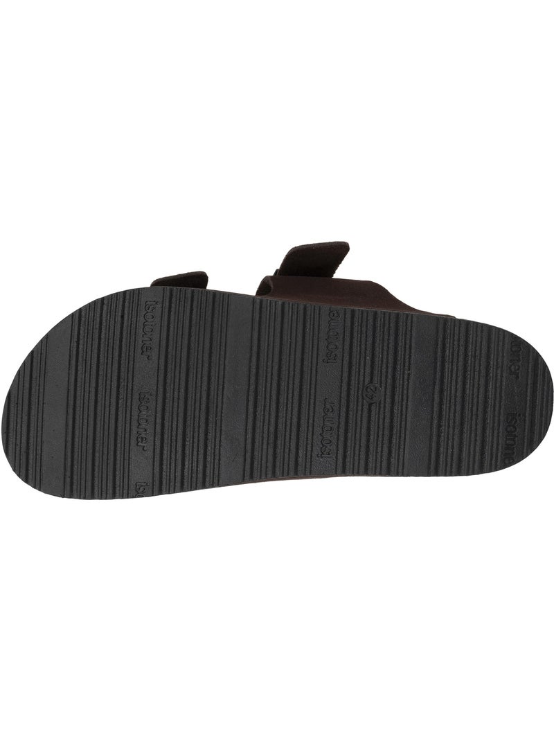 Sandalias con correas dobles ultra cómodas, plantilla de cuero  isotoner Marrón - Kiabi