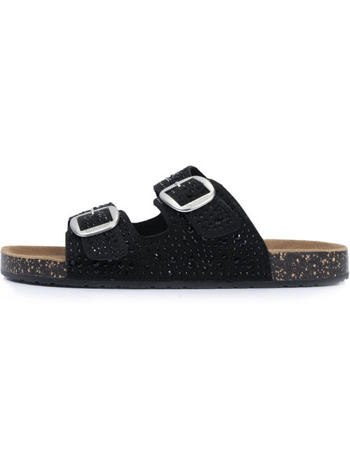 Sandalias con correas dobles ultra cómodas, plantilla de cuero isotoner - Kiabi Sandalias con correas dobles ultra cómodas, plantilla de cuero isotoner - Kiabi