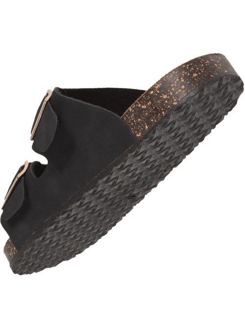 Sandalias con correas dobles ultra cómodas, plantilla de cuero isotoner - Kiabi Sandalias con correas dobles ultra cómodas, plantilla de cuero isotoner - Kiabi