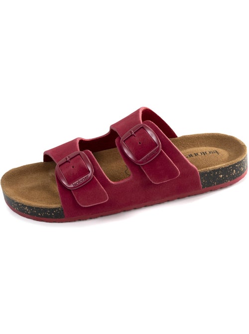 Sandalias con correas dobles ultra cómodas, plantilla de cuero isotoner - Kiabi Sandalias con correas dobles ultra cómodas, plantilla de cuero isotoner - Kiabi