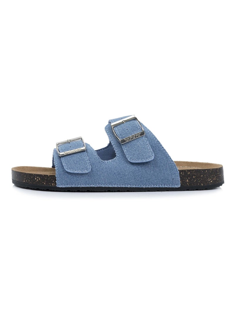 Sandalias con correas dobles ultracómodas  Isotoner Azul Azul - Kiabi