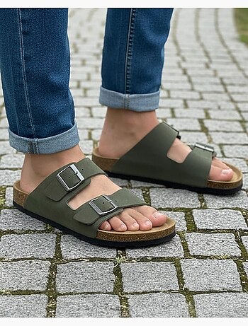 Sandalias con correas dobles ultracómodas Isotoner