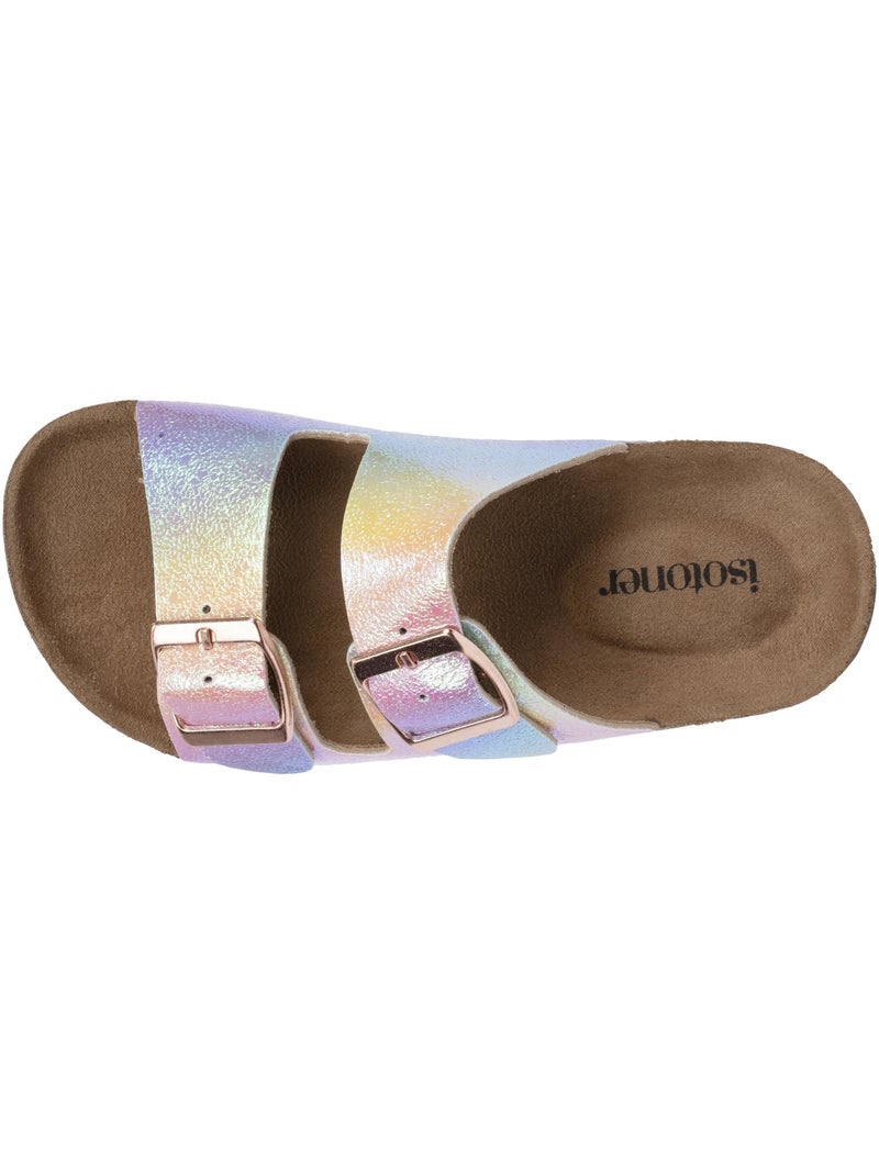 Sandalias con correas dobles ultracómodas  isotoner Rosa/Multicolor - Kiabi