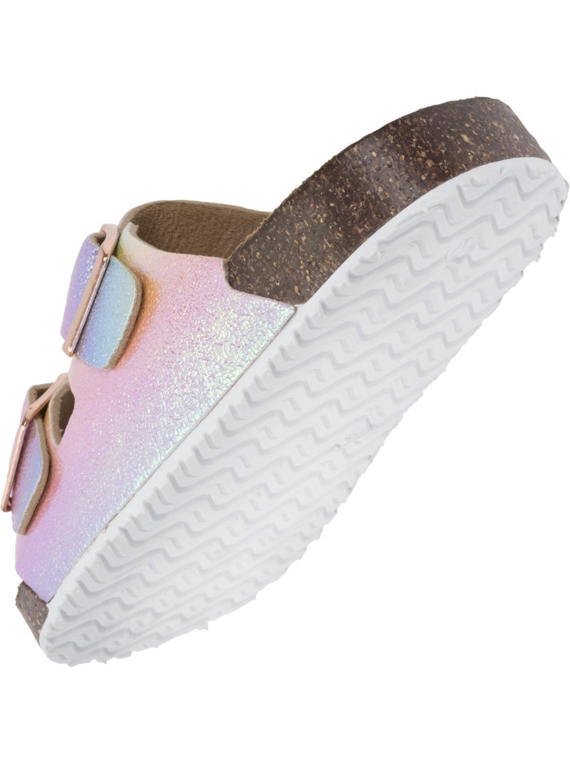 Sandalias con correas dobles ultracómodas  isotoner Rosa/Multicolor - Kiabi
