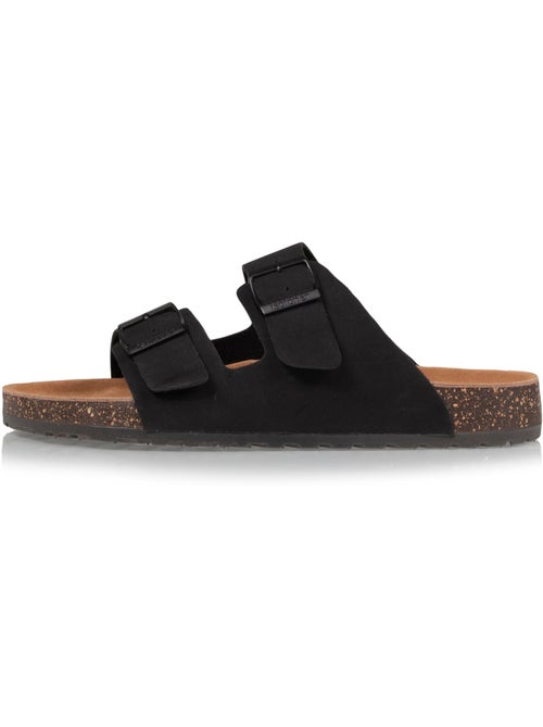 Sandalias con correas ultracómodas, plantilla de cuero  isotoner - Kiabi