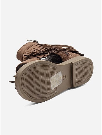 Sandalias con cremallera