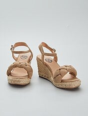Sandalias cuna esparto mujer con descuentos | Kiabi