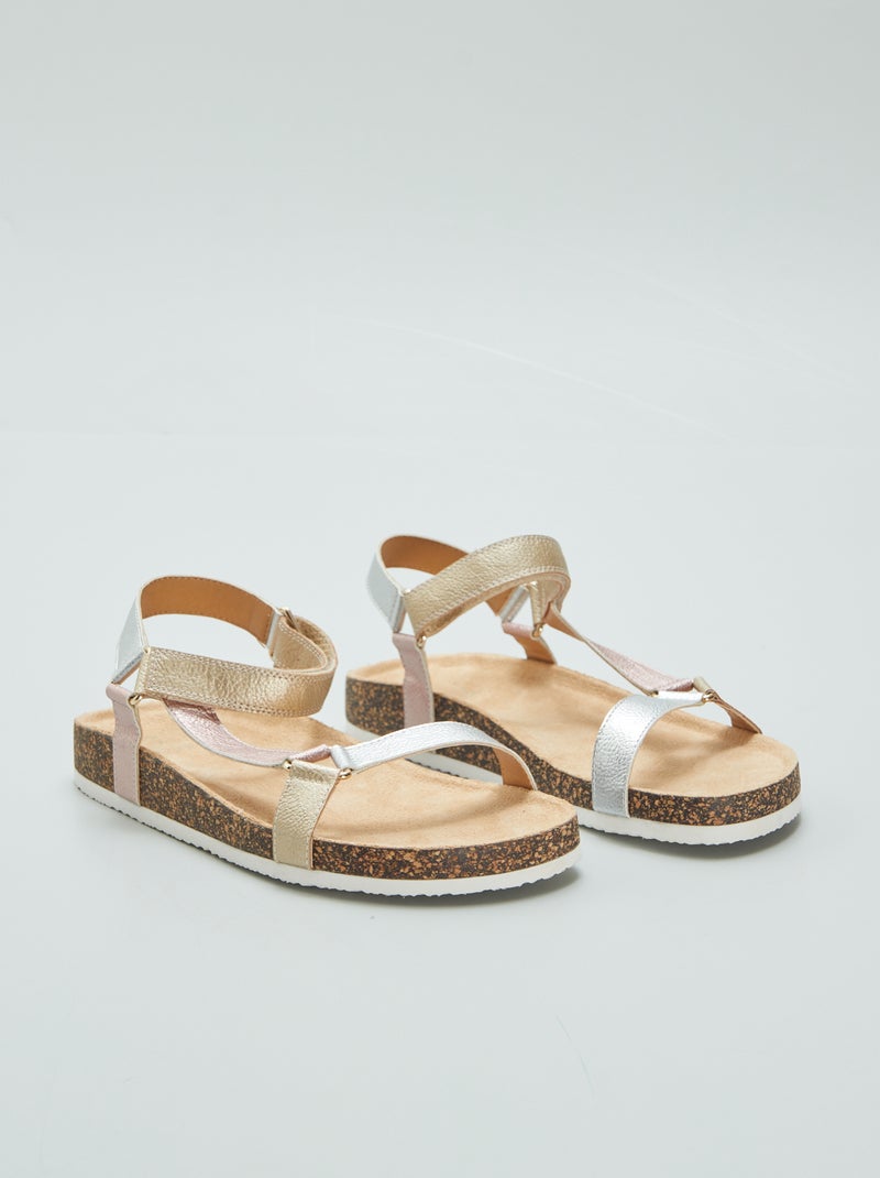Sandalias con cuña ROSA - Kiabi
