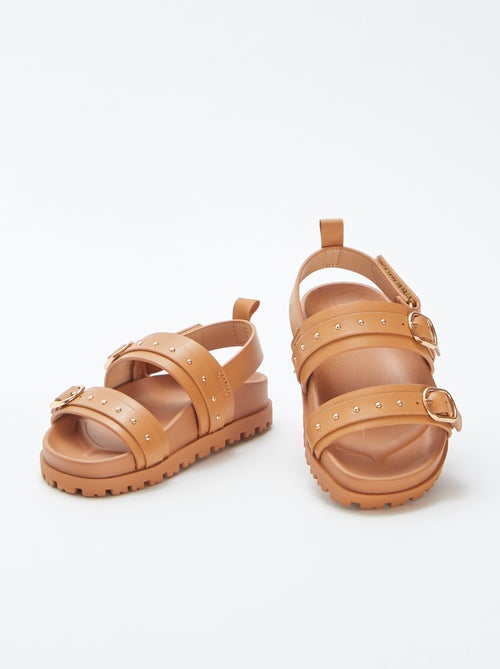 Sandalias con detalles con tachuelas en las tiras - Kiabi