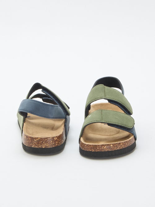 Sandalias con doble tira de velcro - Kiabi
