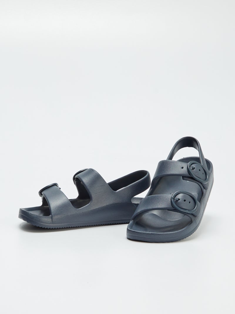 Sandalias con dos tiras AZUL - Kiabi