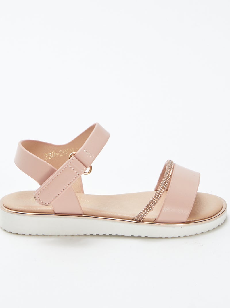 Sandalias con dos tiras ROSA - Kiabi