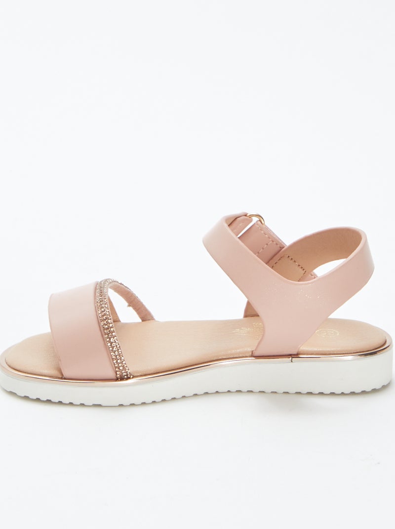 Sandalias con dos tiras ROSA - Kiabi