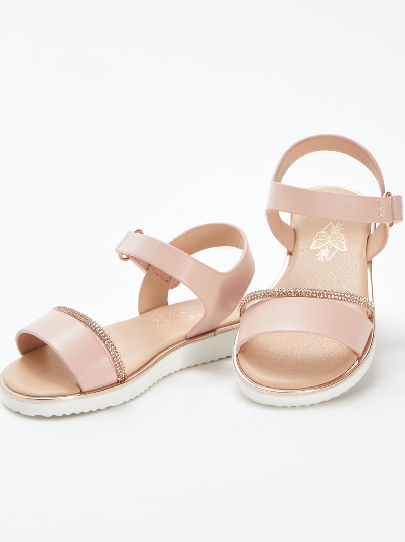 Sandalias con dos tiras ROSA - Kiabi