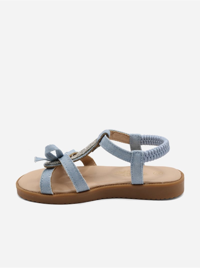 Sandalias con elásticos Azul - Kiabi