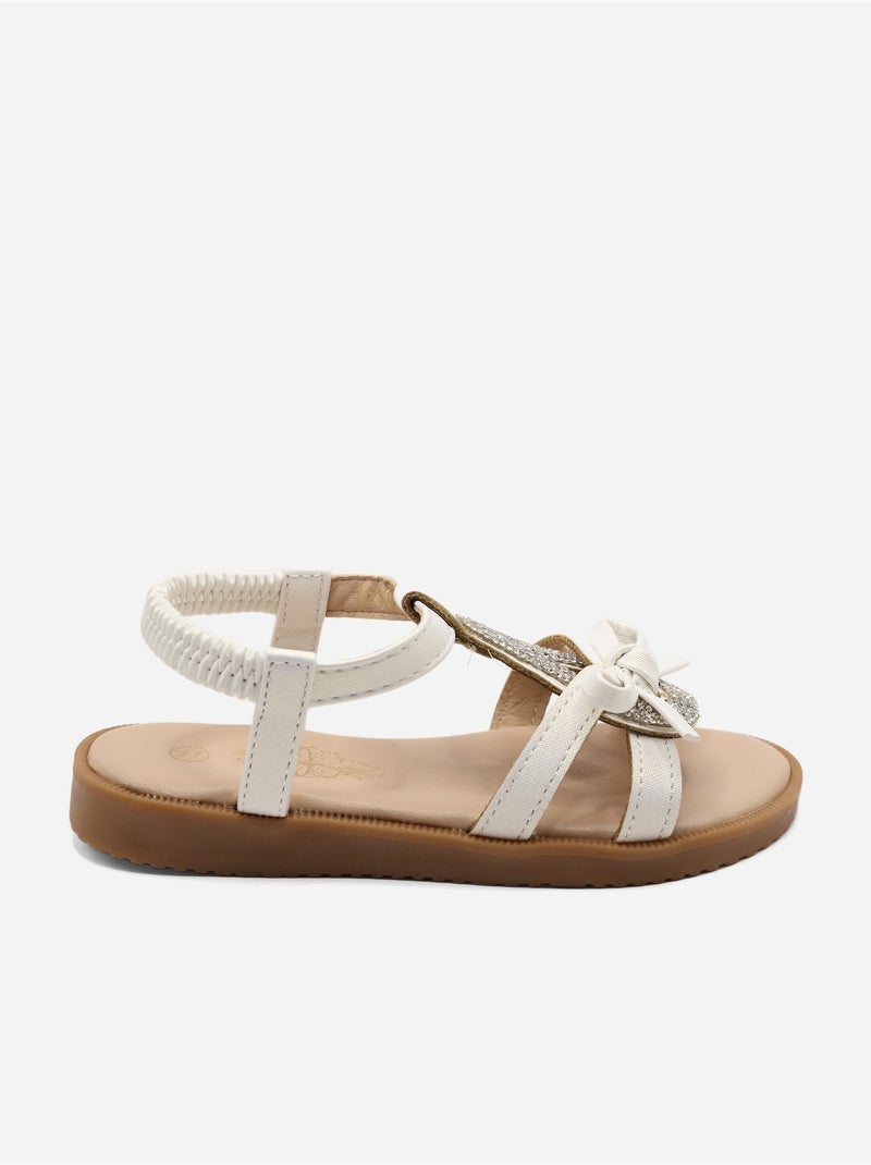 Sandalias con elásticos Blanco - Kiabi