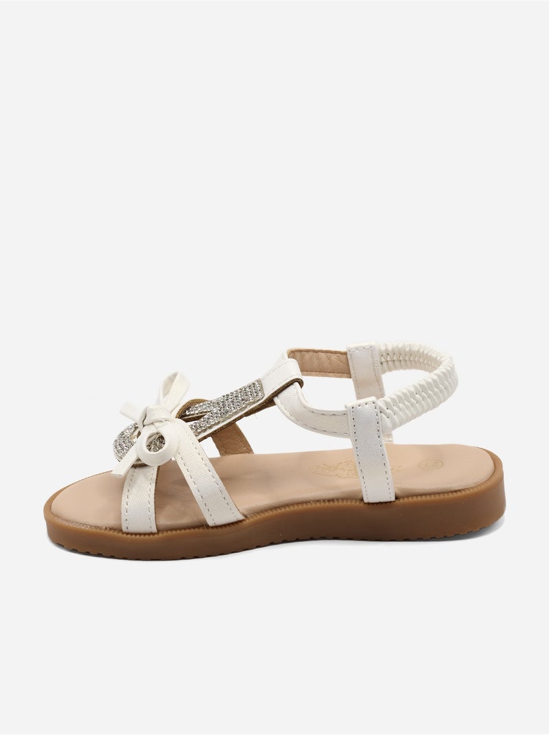 Sandalias con elásticos Blanco - Kiabi