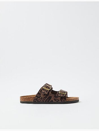 Sandalias con estampado animal, MO Fashion
