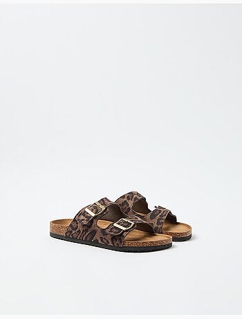 Sandalias con estampado animal, MO Fashion