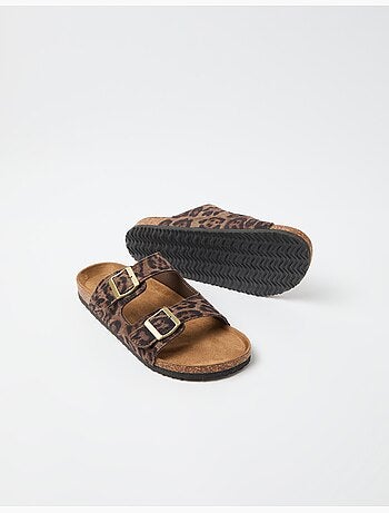 Sandalias con estampado animal, MO Fashion