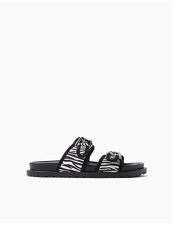 Sandalias con estampado animal, MO Fashion