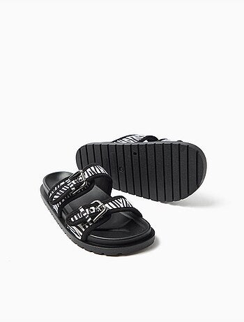 Sandalias con estampado animal, MO Fashion