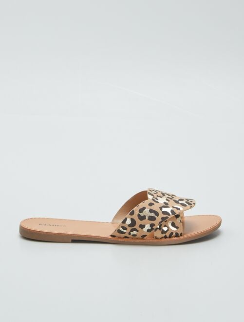 Sandalias con estampado de leopardo - Kiabi