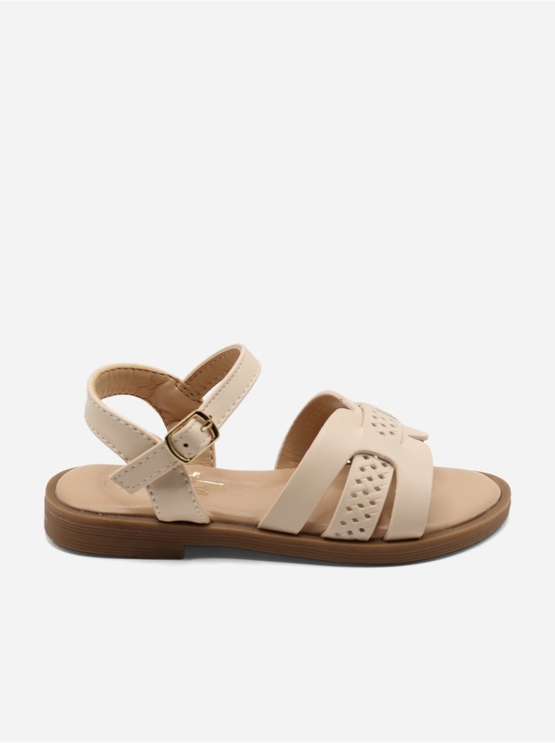 Sandalias con hebilla Beige - Kiabi