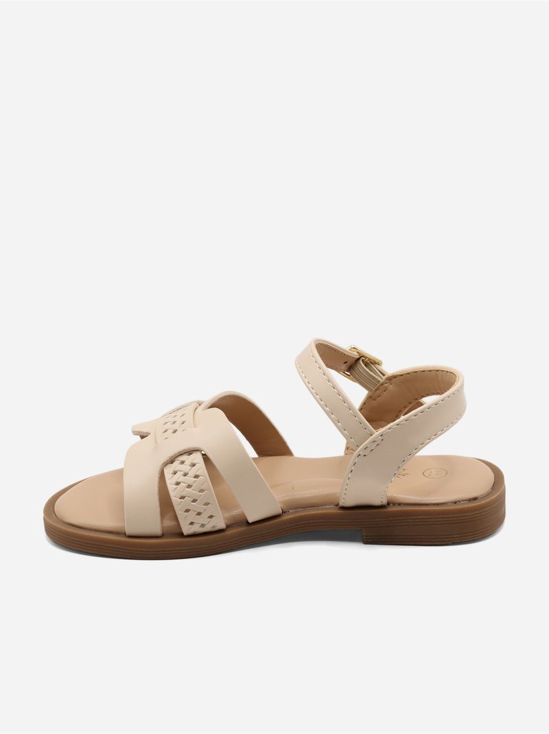 Sandalias con hebilla Beige - Kiabi