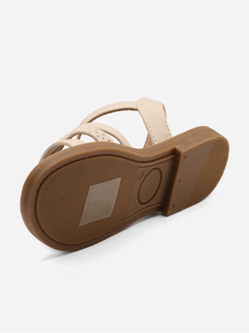 Sandalias con hebilla Beige - Kiabi