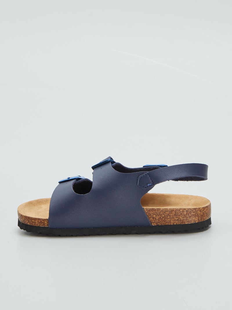 Sandalias con hebillas azul - Kiabi